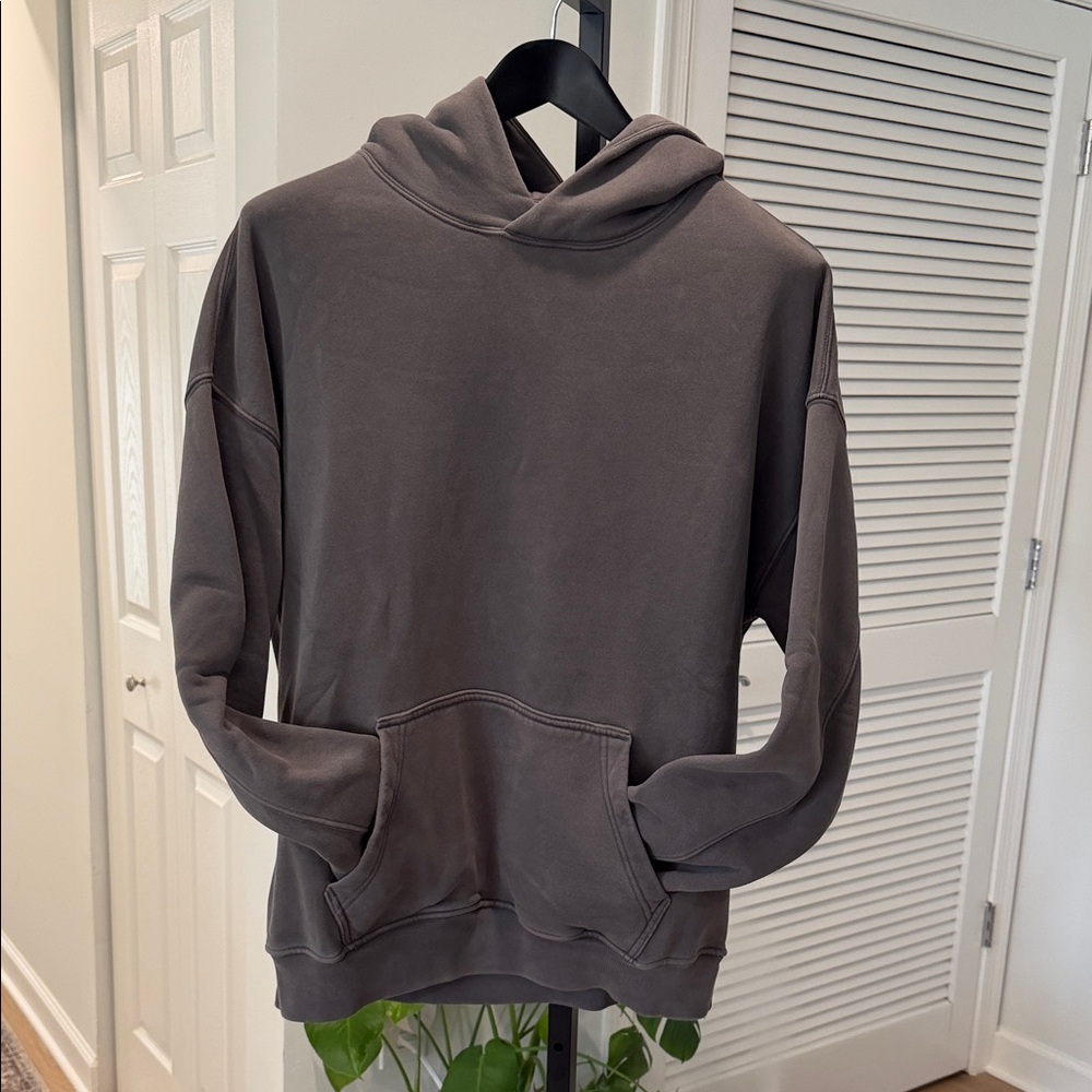 Abercrombie grey oversized, drop shoulder hoodie